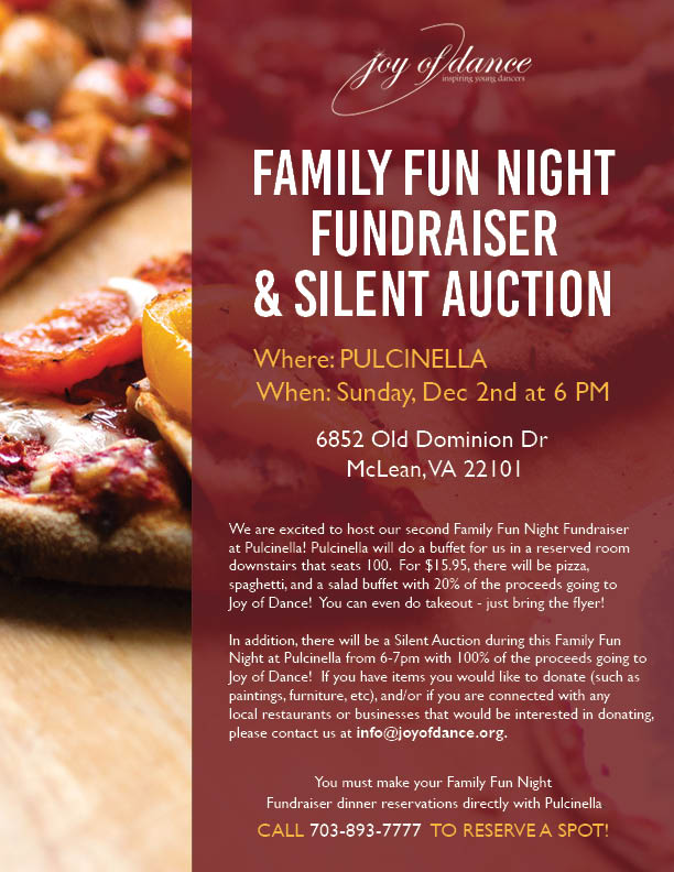 Pulcinella Fundraiser Flyer